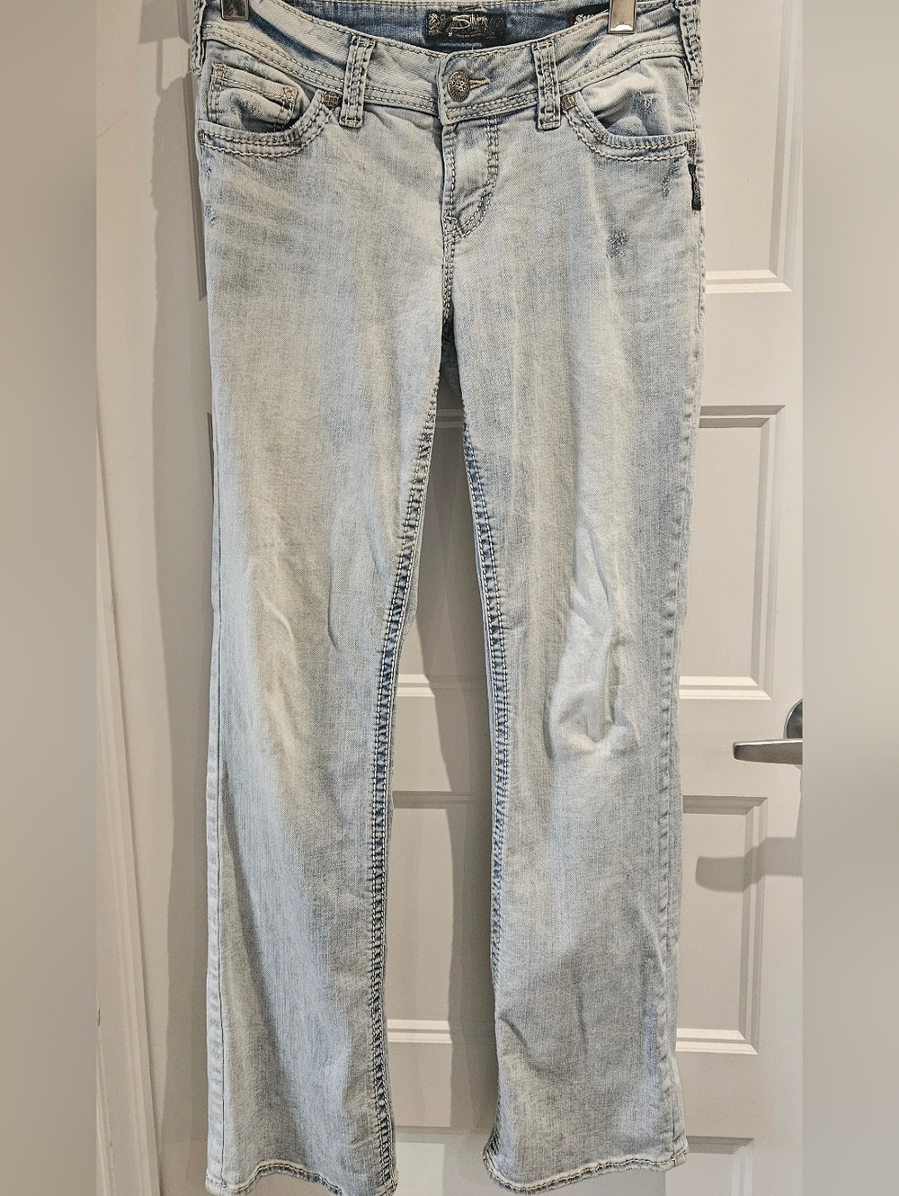 Silver Jeans Light Blue Straight Leg Women's Jeans